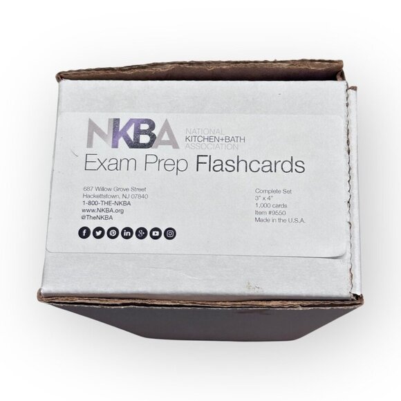 NKBA Exam Prep Flashcards Set For CKBD Certification in Kitchen and Bath Design - Picture 9 of 16